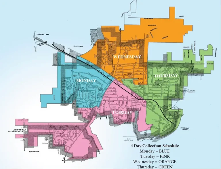 Cary, IL Refuse Collection Map