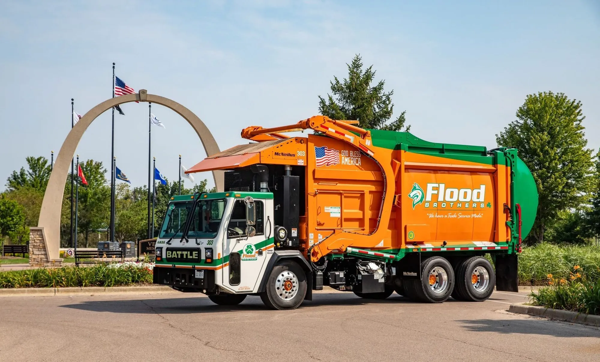 Flood brothers Recycling truck